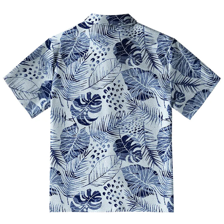 Muted Jungle Leaf Aloha Hawaiian Shirt