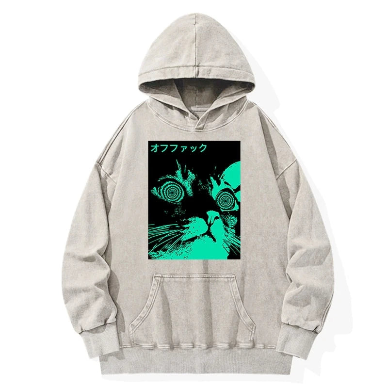 Cool Cat Japanese Washed Hoodie