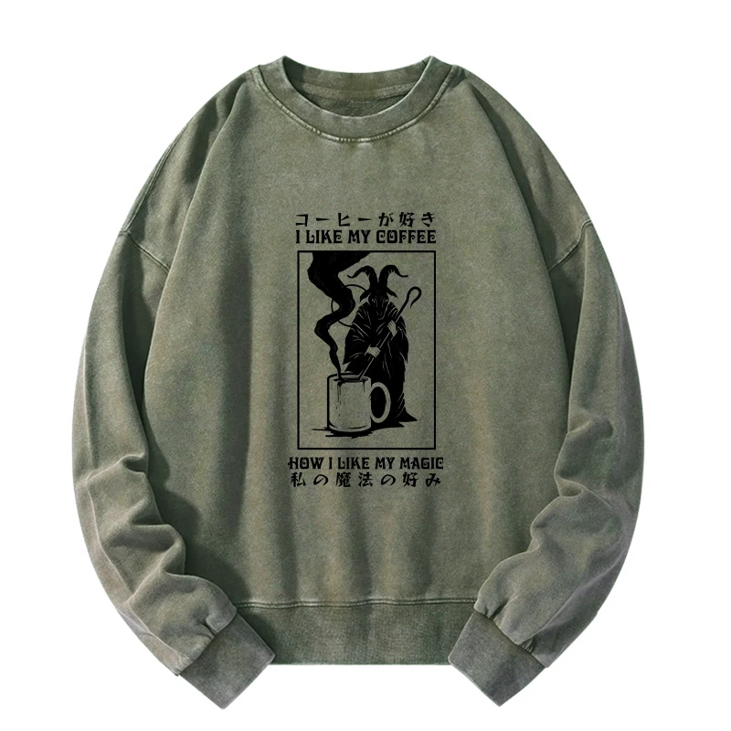 I Like My Coffee Washed Sweatshirt
