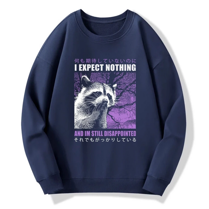 Disappointed Raccoon Japanese Sweatshirt