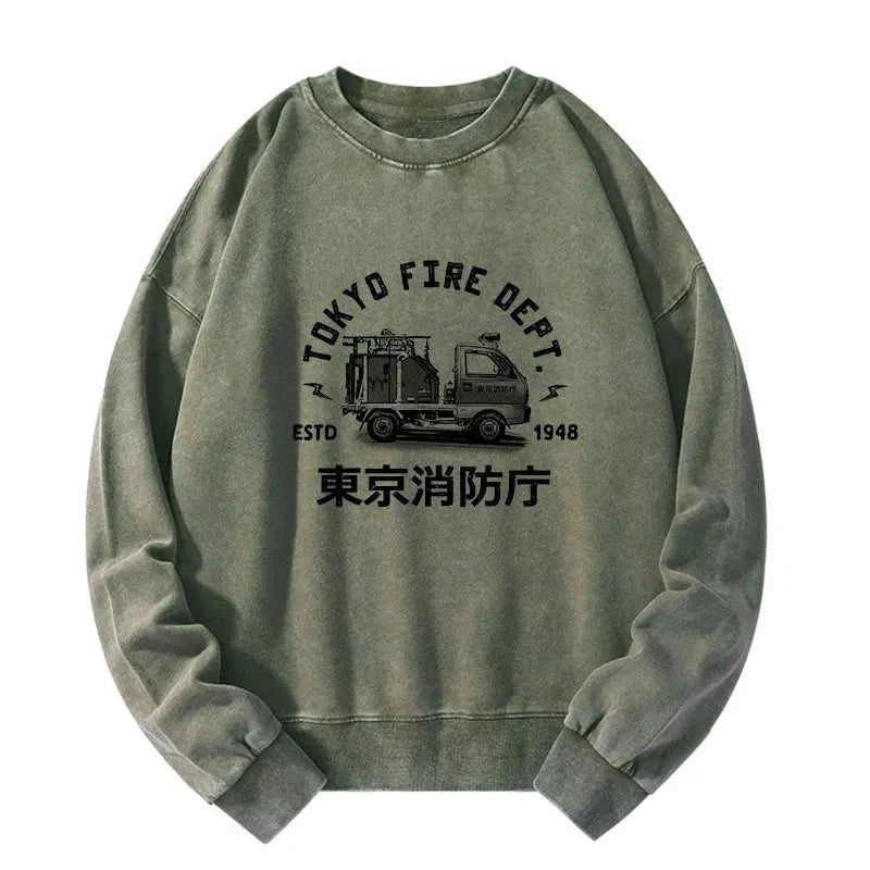 Tokyo Fire Dept Washed Sweatshirt