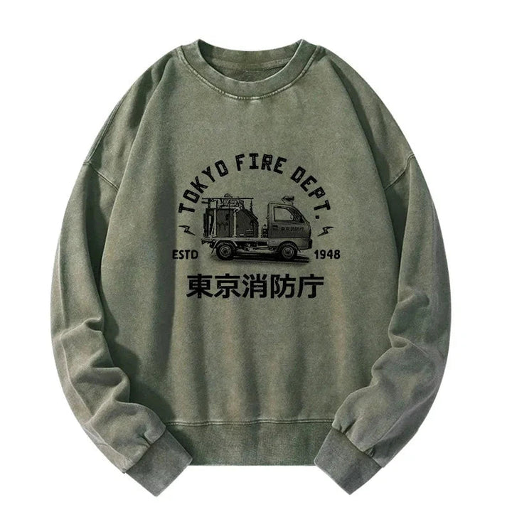 Tokyo Fire Dept Washed Sweatshirt