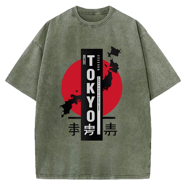Tokyo Sufuji Washed Crew Neck T-Shirt