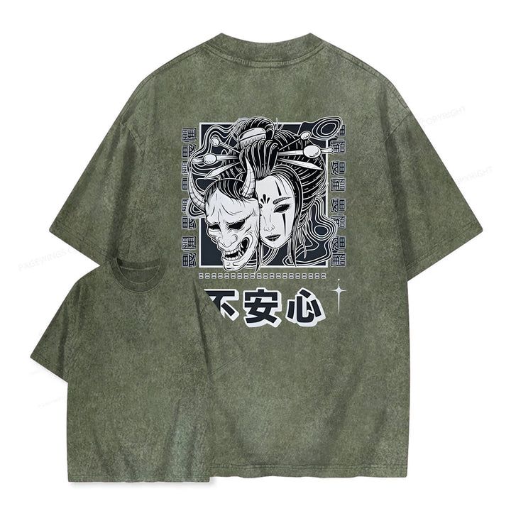 Japanese Monster Washed Crew Neck T-Shirt