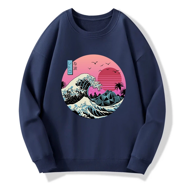 Japanese The Great Retro Wave Sweatshirt