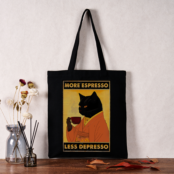 Increase Espresso Decrease Distress Tote Bag