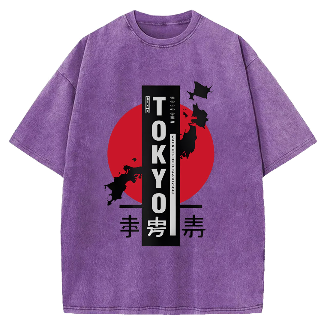 Tokyo Sufuji Washed Crew Neck T-Shirt