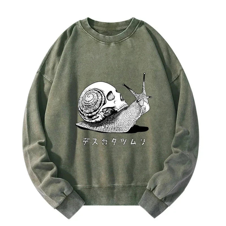 Death Snail Manga Washed Sweatshirt