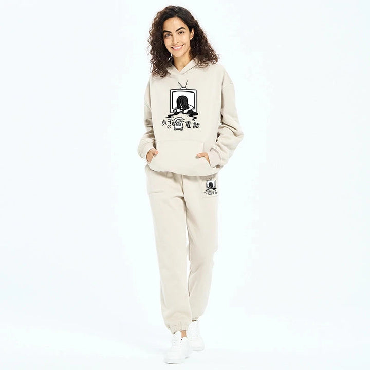 The Ring Sadako Fleece Lined Hoodie Set