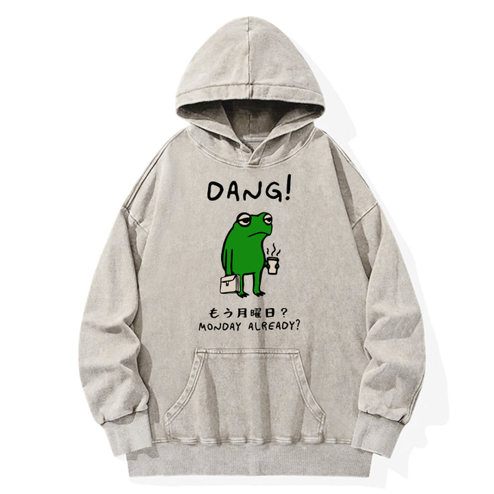 Is It Already Monday Washed Hoodie