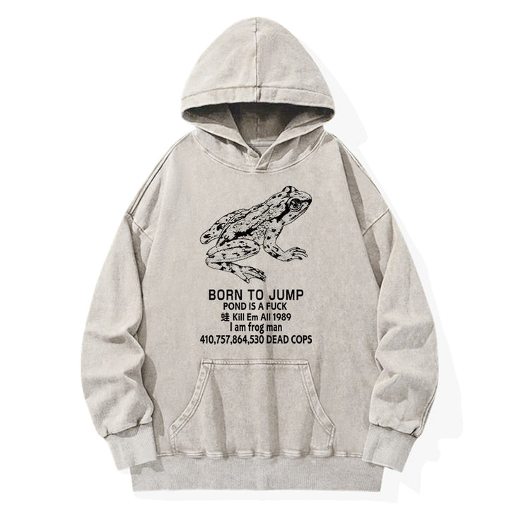 Born To Jump Washed Hoodie
