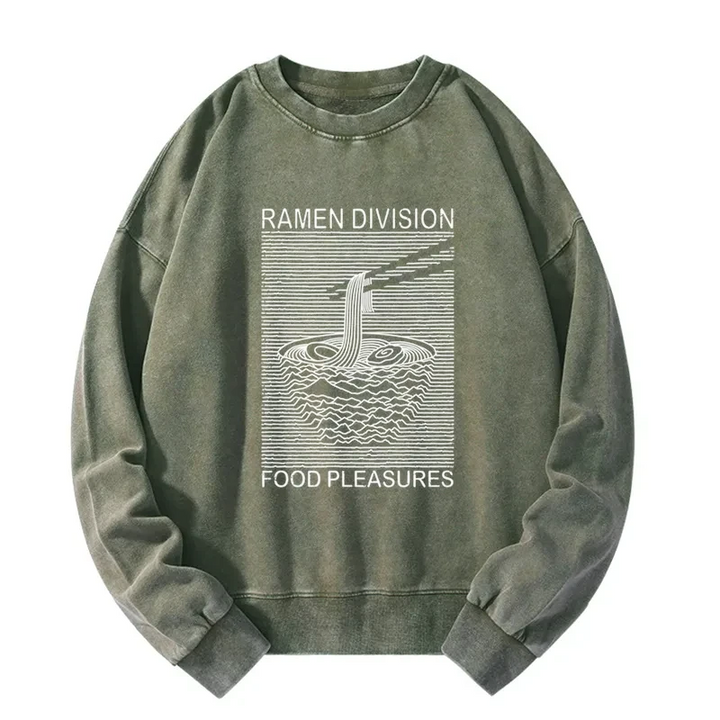 Ramen Division Food Pleasures Washed Sweatshirt