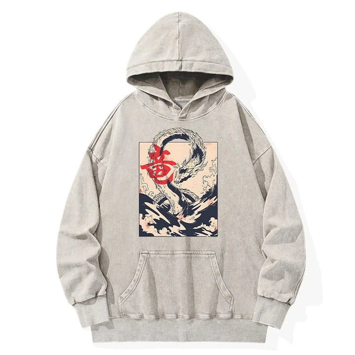 Sea Dragon Japanese Washed Hoodie