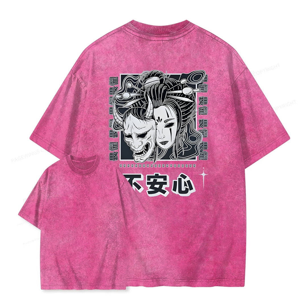 Japanese Monster Washed Crew Neck T-Shirt