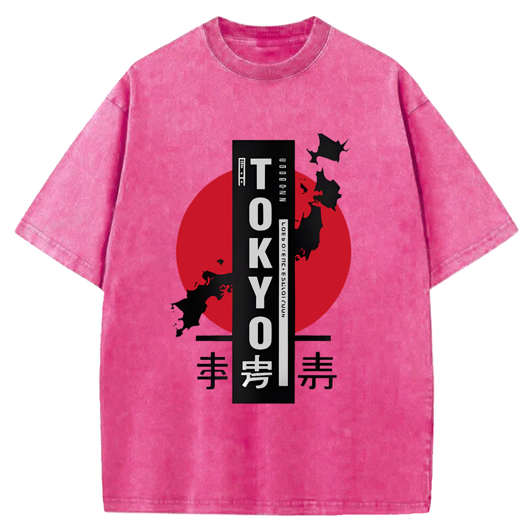 Tokyo Sufuji Washed Crew Neck T-Shirt