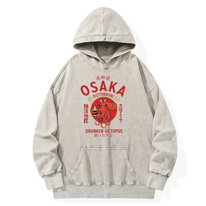 Drunken Octopus Japan Washed Hoodie