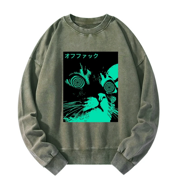 Cool Cat Japanese Washed Sweatshirt
