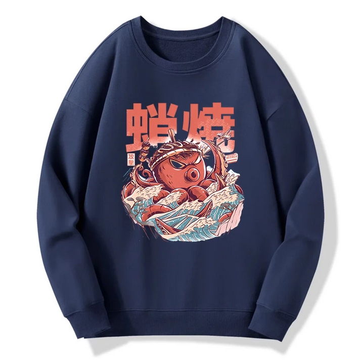 The Great Wave Takoyaki Japanese Sweatshirt