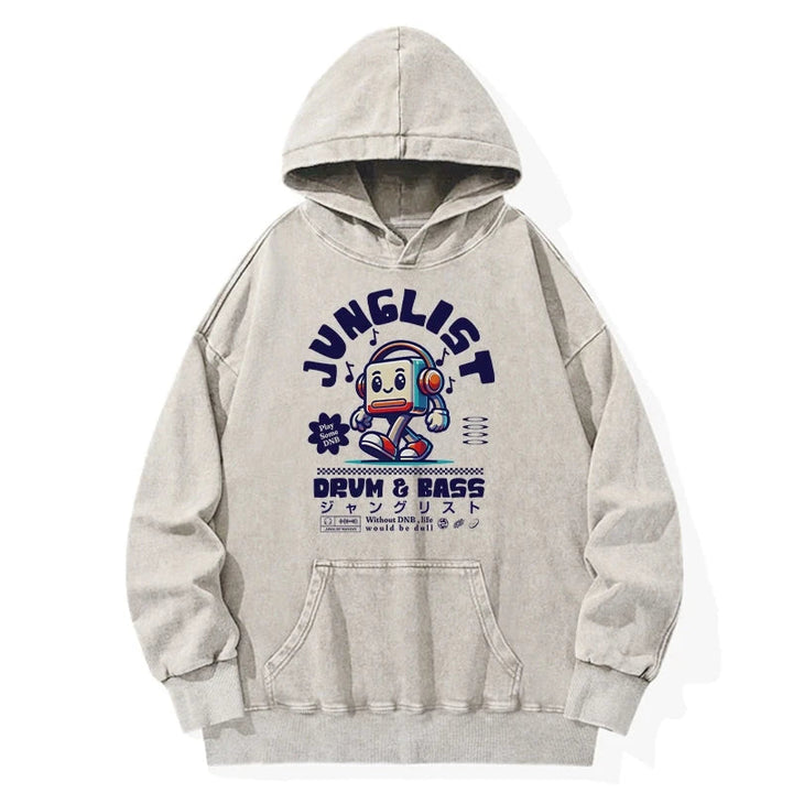 Junglist DNB Japan Washed Hoodie