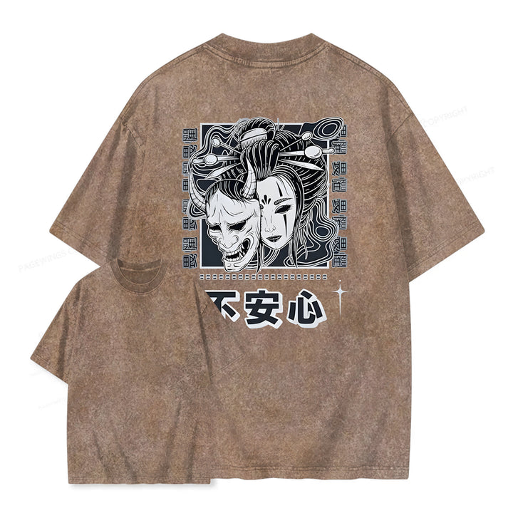Japanese Monster Washed Crew Neck T-Shirt