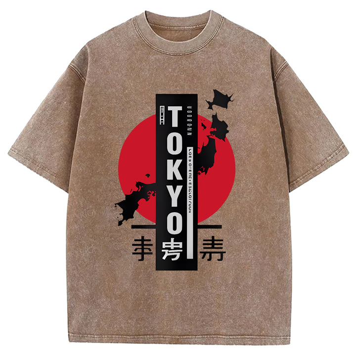 Tokyo Sufuji Washed Crew Neck T-Shirt