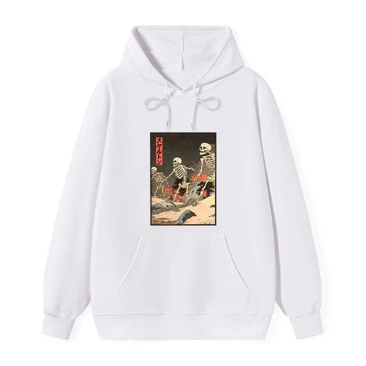Japanese Rising Skeletons Classic Hoodie