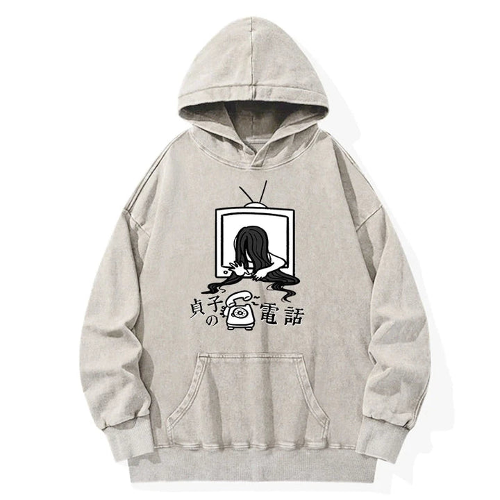 The Ring Sadako Washed Hoodie