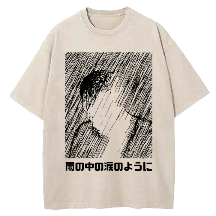 Tears In The Rain Washed Crew Neck T-shirt