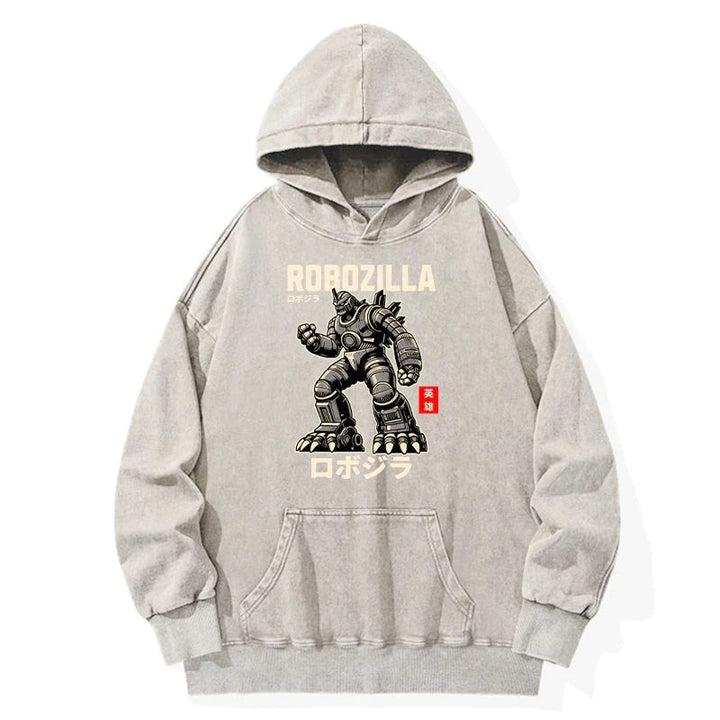 RoboZilla Manga Japanese Washed Hoodie
