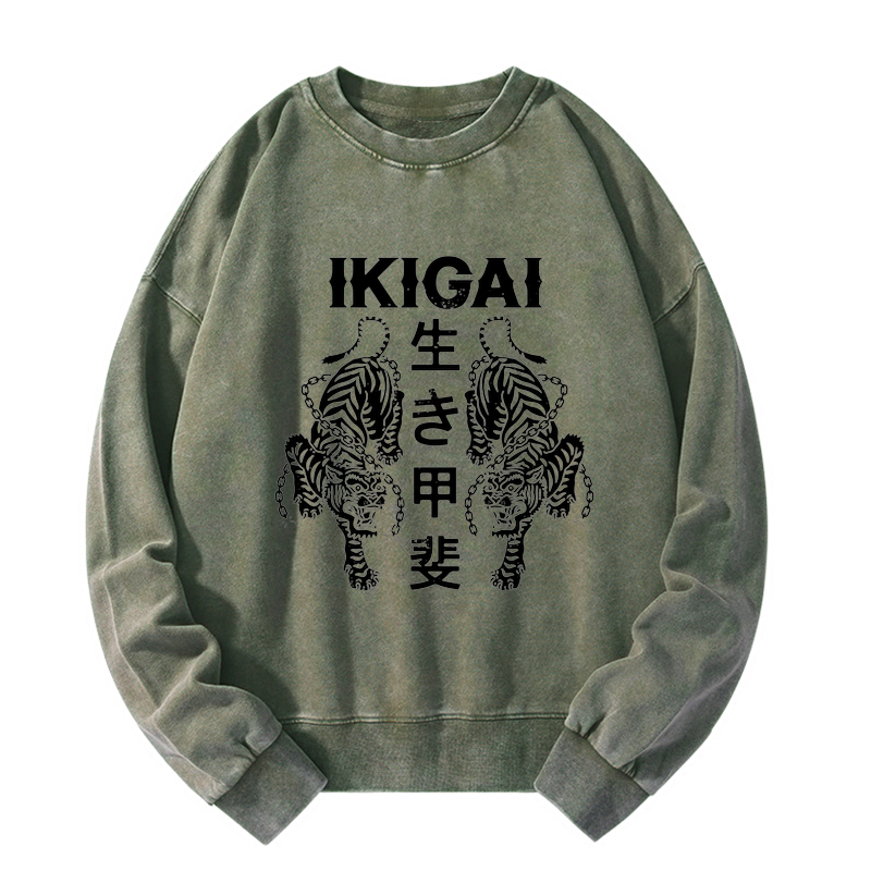 Japanese Chain Tiger Washed Sweatshirt