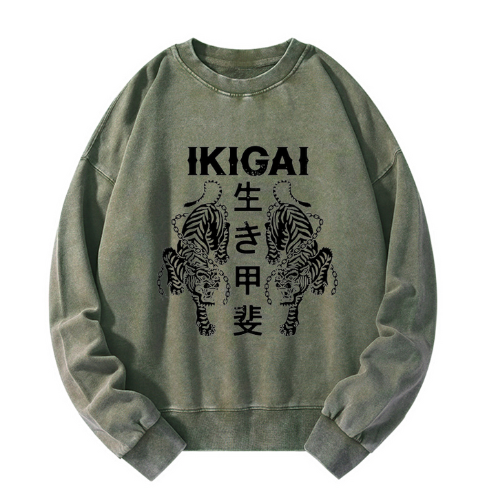 Japanese Chain Tiger Washed Sweatshirt