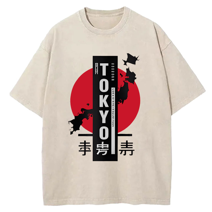 Tokyo Sufuji Washed Crew Neck T-Shirt