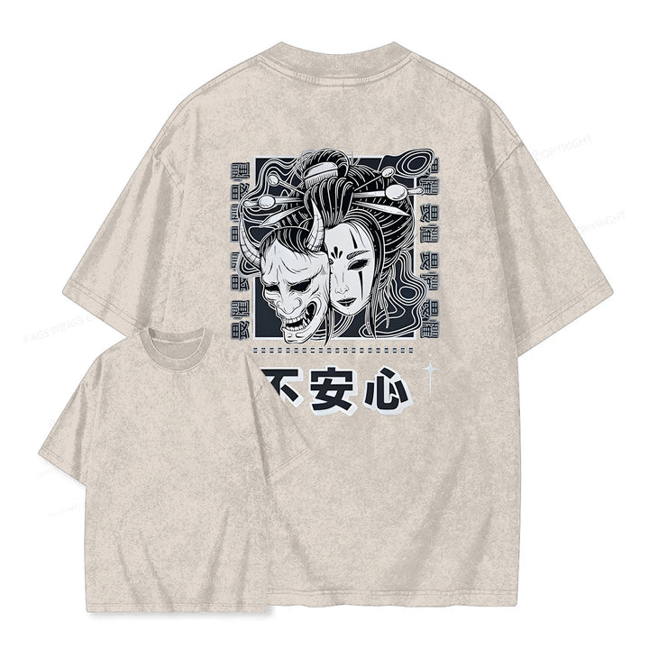 Japanese Monster Washed Crew Neck T-Shirt