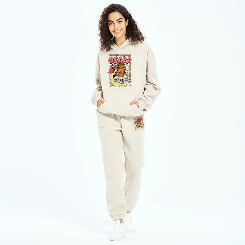 Osaka Tiger Fleece Lined Hoodie Set