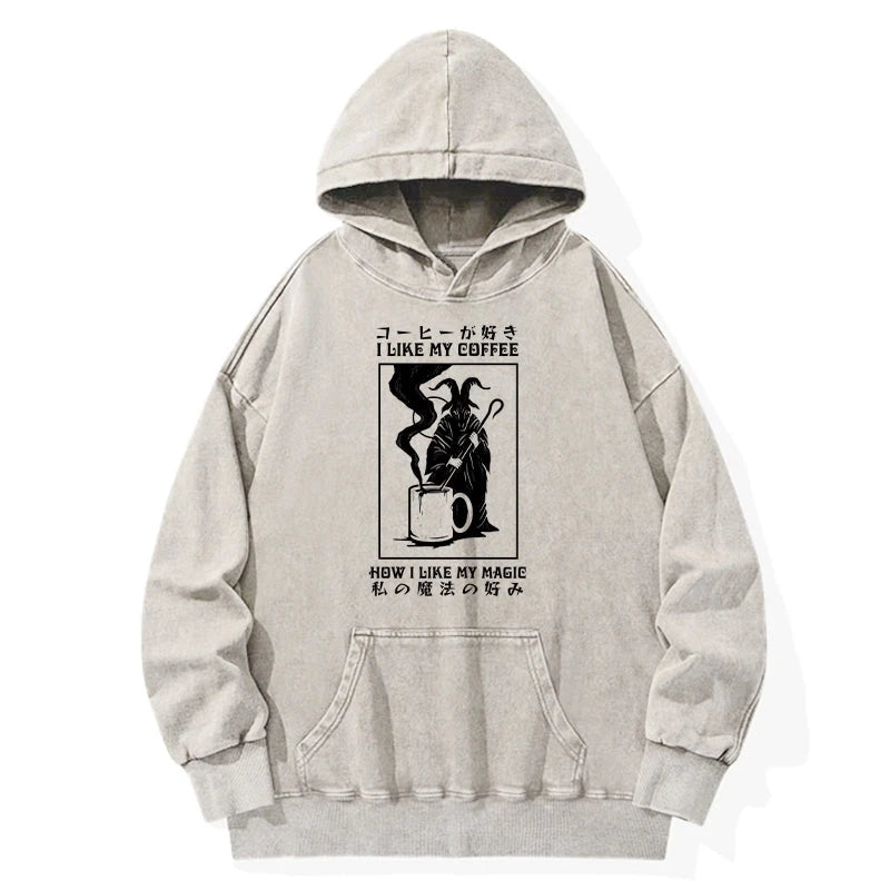 I Like My Coffee Washed Hoodie