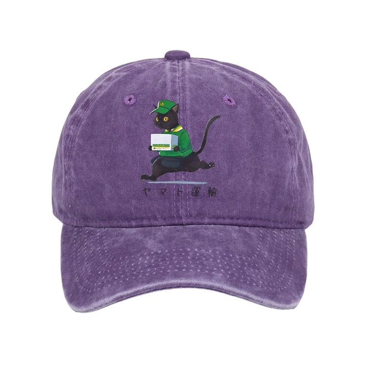 Black Cat Appreciation Day Washed Cap