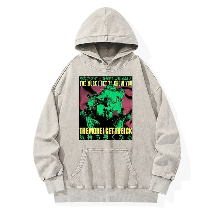 Scary Frog Japanese Washed Hoodie