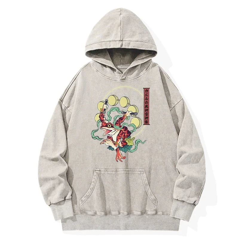 Frog Monster Japanese Washed Hoodie