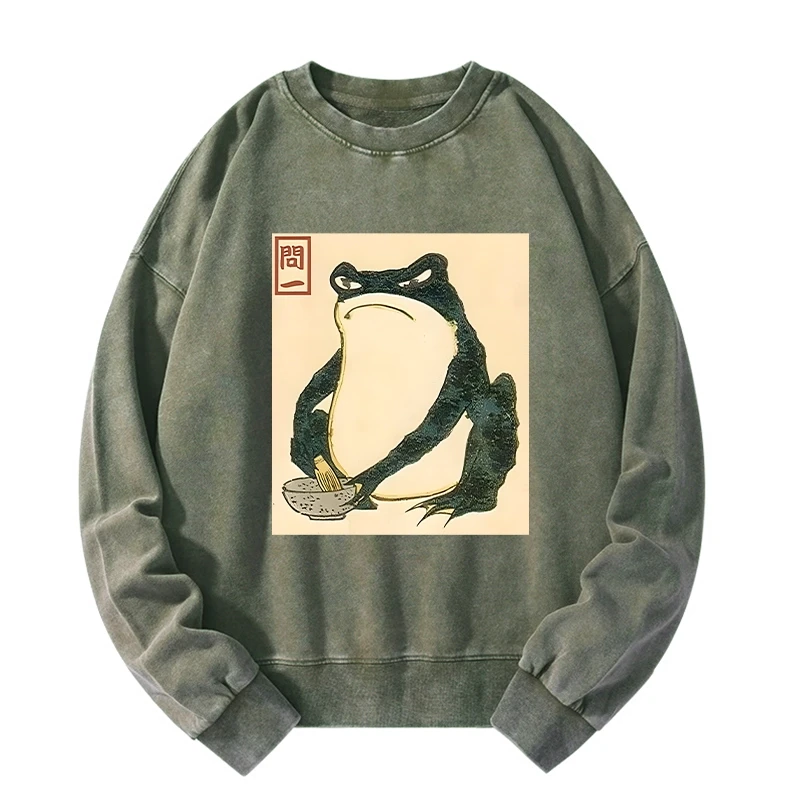 Matsumoto Hoji Japanese Frog Washed Sweatshirt