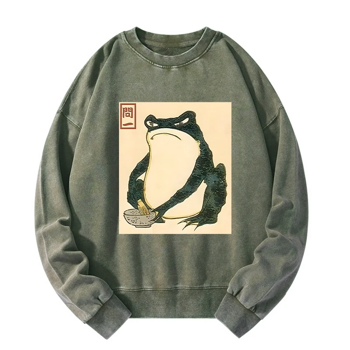 Matsumoto Hoji Japanese Frog Washed Sweatshirt