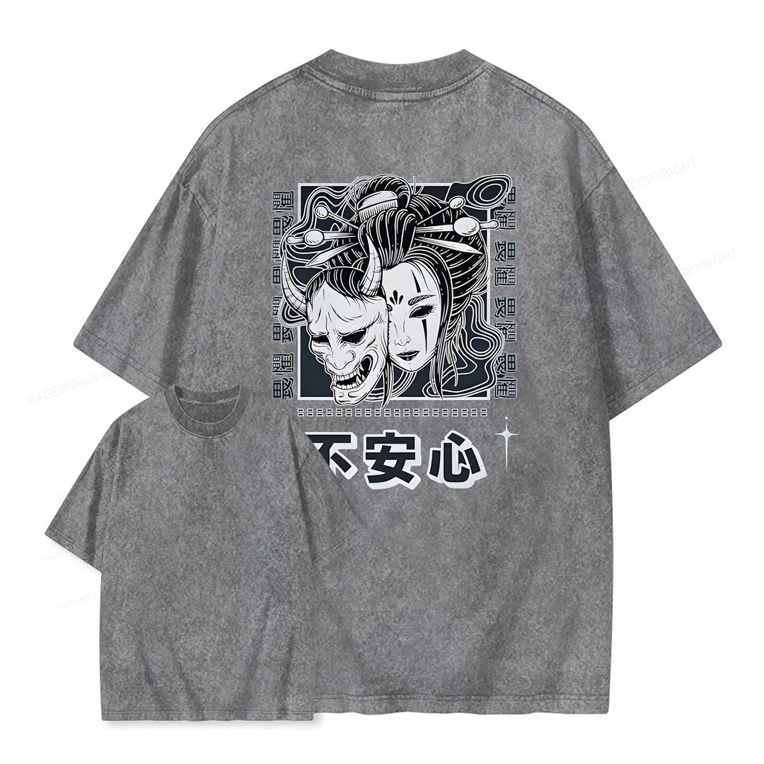 Japanese Monster Washed Crew Neck T-Shirt
