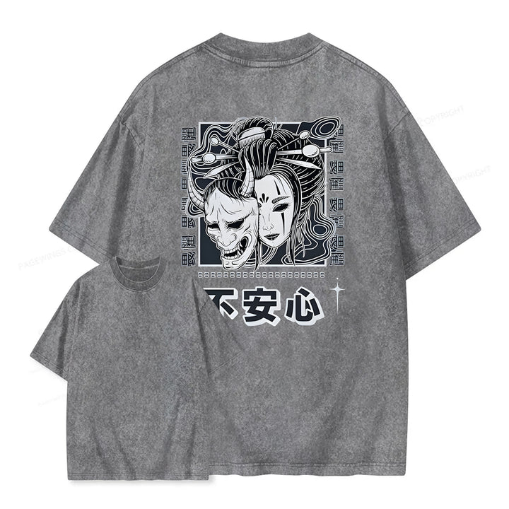 Japanese Monster Washed Crew Neck T-Shirt