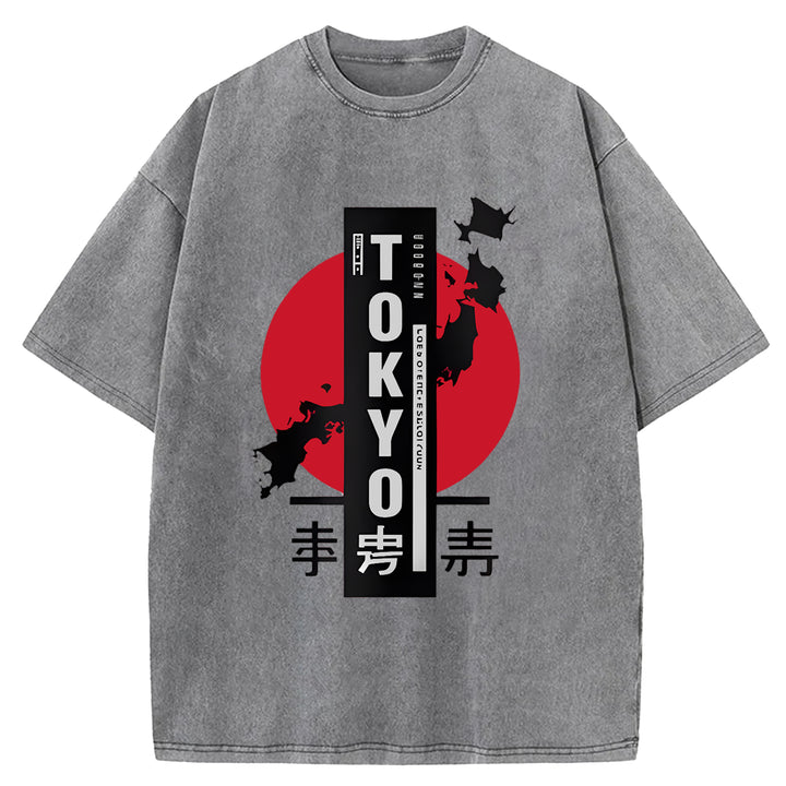 Tokyo Sufuji Washed Crew Neck T-Shirt