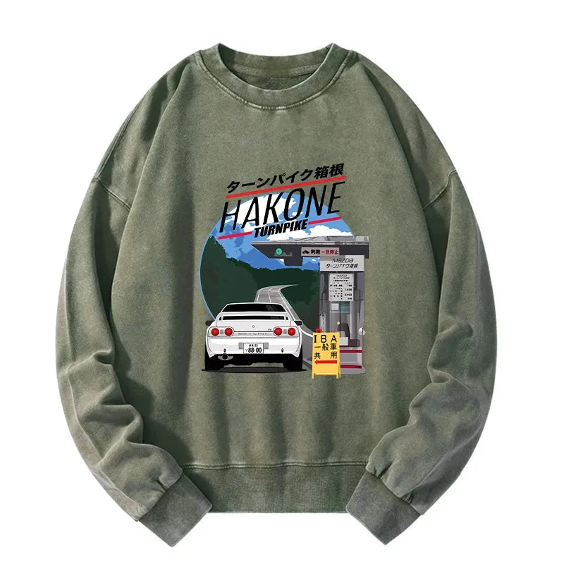 Hakone Nissan Skyline R32 JDM Washed Sweatshirt