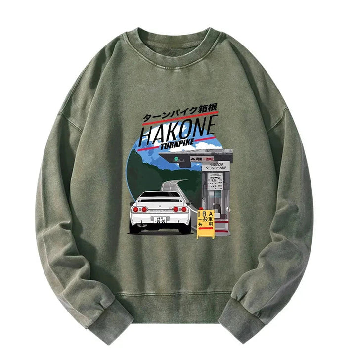 Hakone Nissan Skyline R32 JDM Washed Sweatshirt