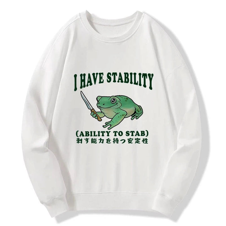 Mentally Stable Assassin Frog Sweatshirt