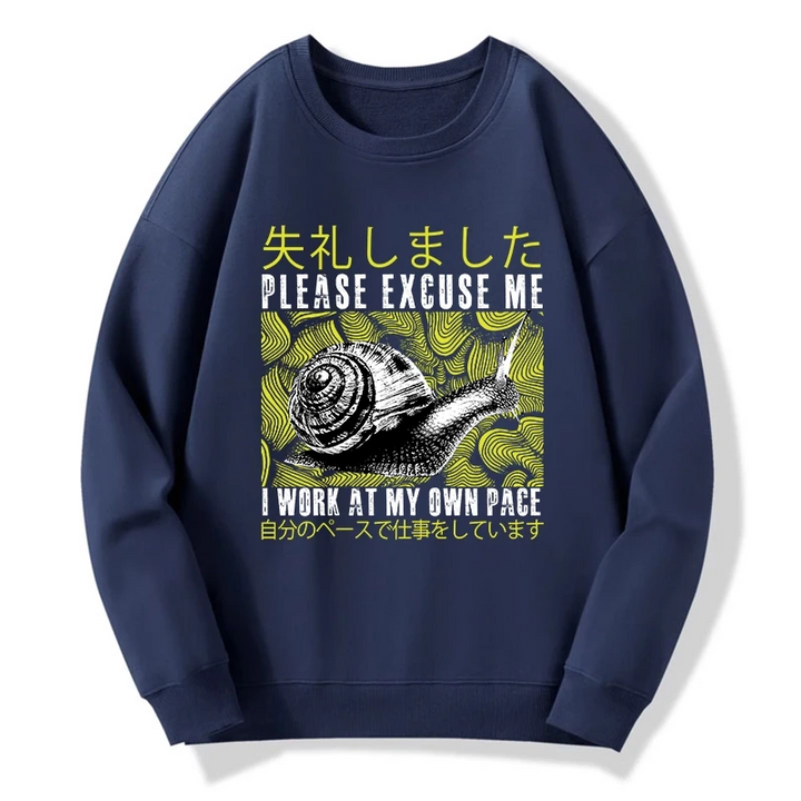 Snails That Work According To Their Own Rules Sweatshirt