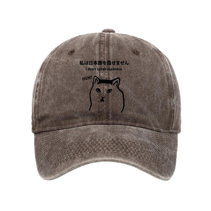 I Don't Speak Japanese Washed Cap