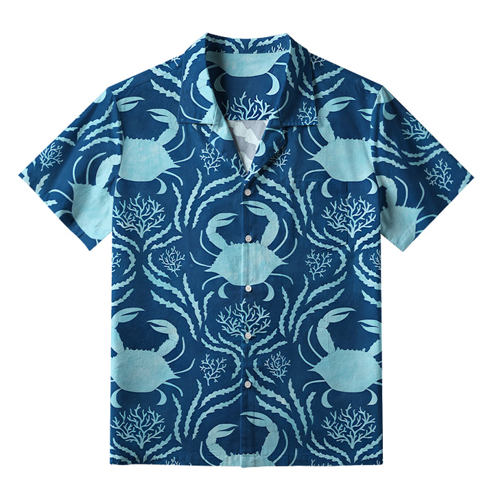 Crab And Seaweed Aloha Hawaiian Shirt
