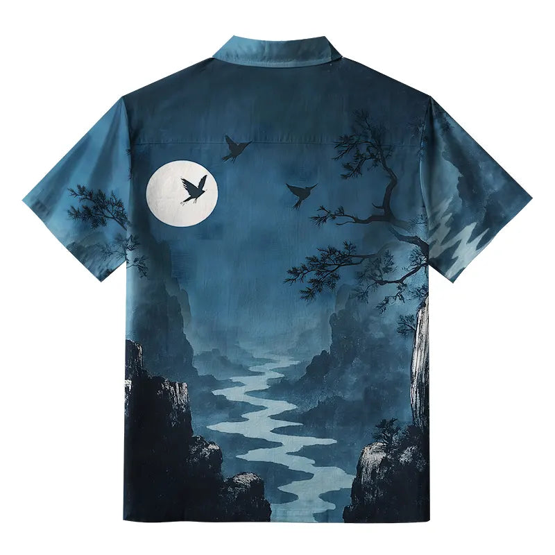 River Valley Under The Moon Button-up Shirt